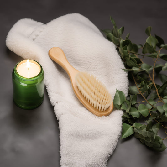 Natural Bamboo Paddle Brush